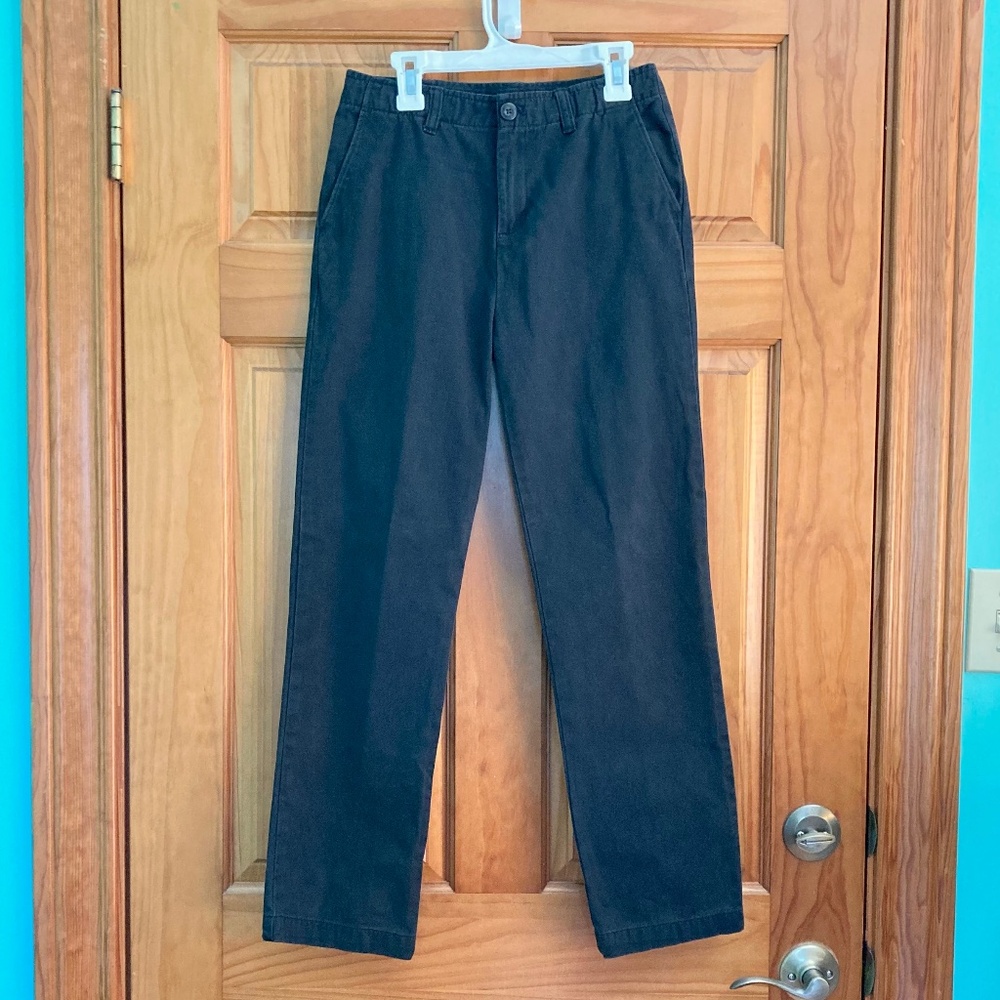 Boy’s size 12 Lands’ End black dress pants with adjustable waist